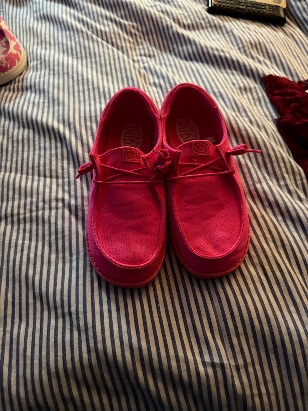 Hey Dude Women's Hot Pink Slip-On Loafers